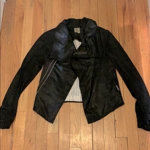 Faux suede jacket